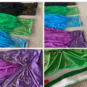 Belly dance skirts, sizes small to medium